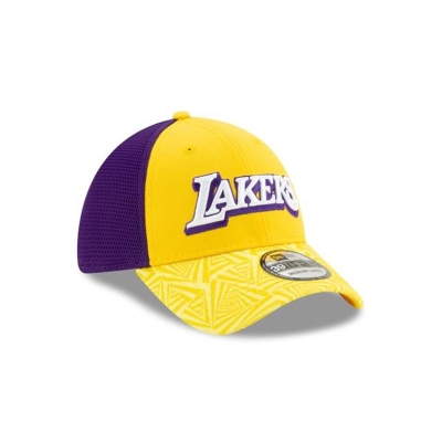Los Angeles Lakers Gorra | New Era 2019 NBA Authentics City Series 39thirty Stretch Fit Cap Mexico - Amarillos